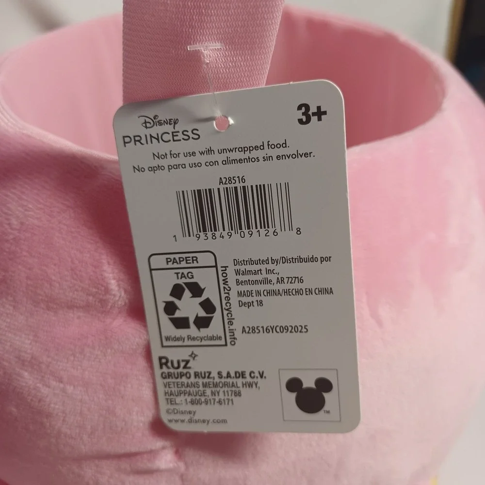 Princess Pink Plush Easter Basket by Ruz, Pink, 7 inches Tall, Plush Plus More - Picture 13 of 13